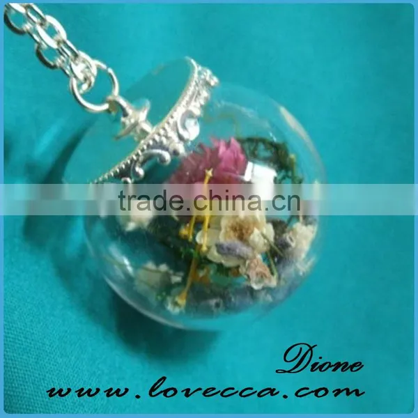 Hot Selling DIY Glass Terrarium Necklace & Square Glass Ball Necklace photo-4