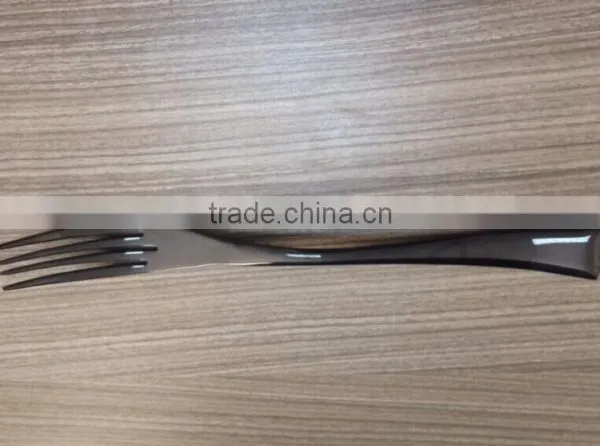 Black Gold Plated Stainless Steel Cutlery Set/flatware Set photo-4