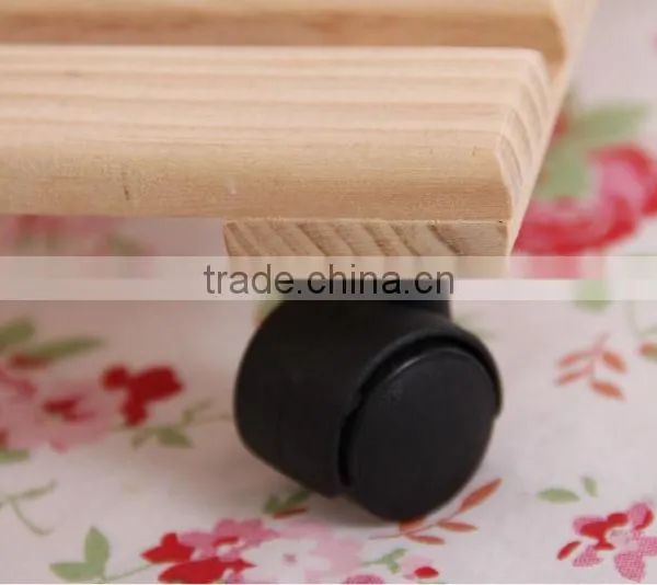 Solid Wood With Wheels Flower-stand photo-5