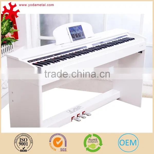 88-Key Graded Hammer Standard (GHS) Digital Piano (white & Black) With Pedal and Bench Smart Piano photo-3