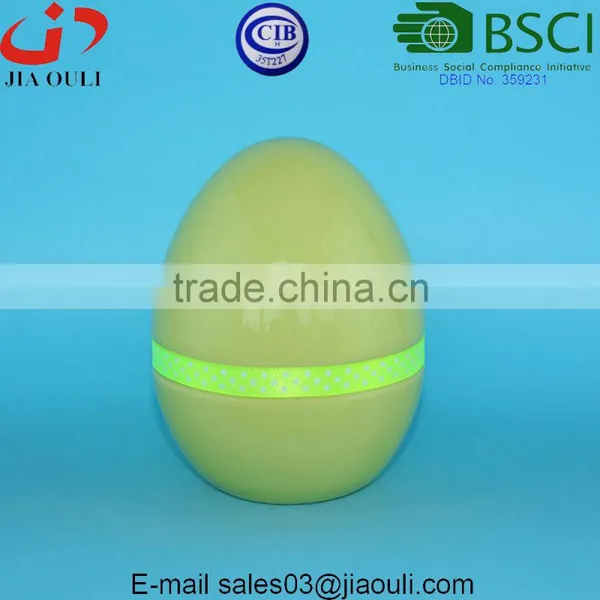 Easter Decorations Ceramic Spring Eggs With Ribbon Bowknot photo-6