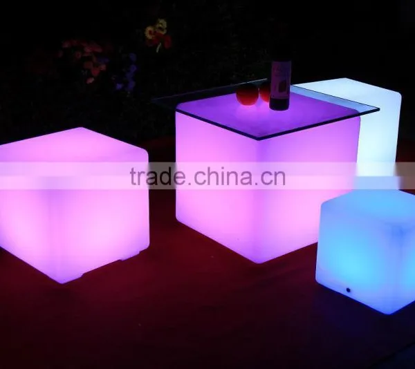 Night Club Lighting Illuminated Led Cube Table 80*80*80cm photo-6