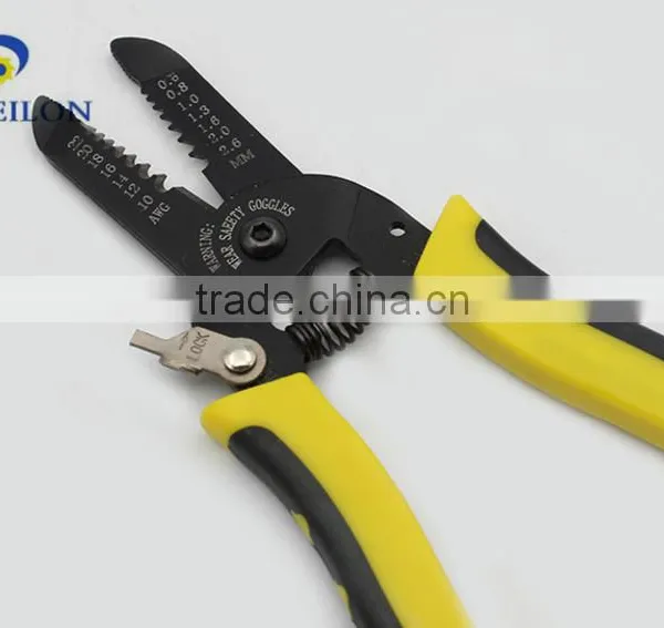 Wire Stripper Carbon Steel 2 Colors Handle Crimping Pliers Multil-Functional Crimping Plier photo-3