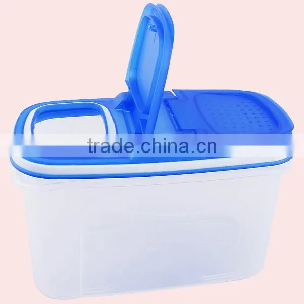 5pcs Rectangle Rice Sieve Lid Plastic PP Food Storage Container Set photo-4
