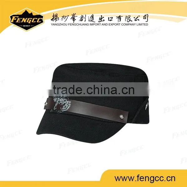 High Quality Checked Fabric Army Cap/Military Cap/Army Winter Hat photo-6
