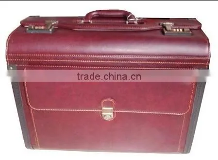 Leather Pilot Trolley Case
