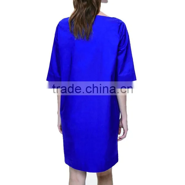 2016 Latest Design Party Girl Lady Dress Cotton Design photo-2
