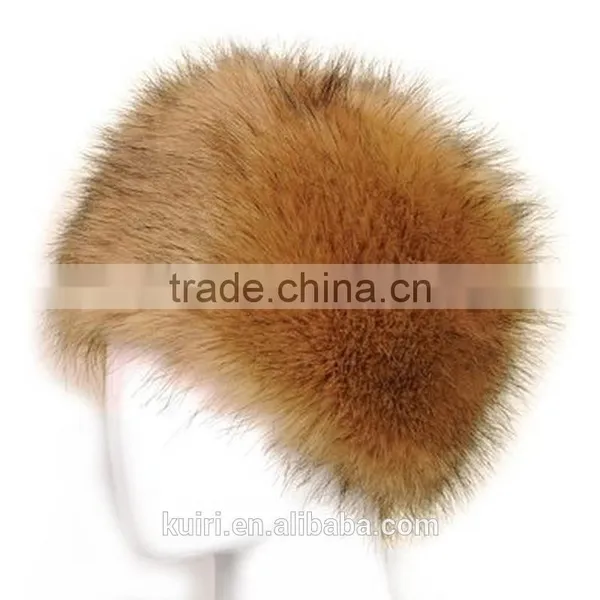 New Fashion Velvet Winter Warm Dome Caps Faux Fox Fur Hat Fake Mink Fur Hats For Women Skullies Beanies Bone photo-6