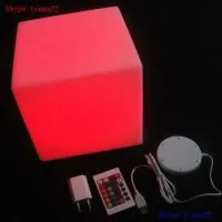 Waterproof Led Lighted Cube Sale Acrylic Chair photo-3