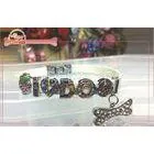 Fashion Personalized Pet Collar With Diy Slide Charms For Little Dog And Cat