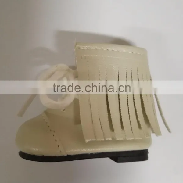 18 Inches Doll Shoes for White Leather Doll Boots photo-4