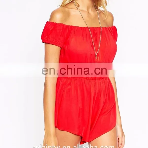 2015 New Look Off Shoulder Beach Romper Playsuit Women photo-4