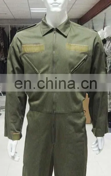 Hot Selling Olive Green 100% Cotton Professional Safety Coverall Workwear photo-3