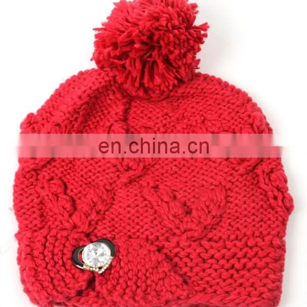 Knit Pattern Women Knitted Caps
