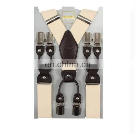 Factory Direct Sale 3.5cm Muti Colors Top Strong Quality Clips Men Suspenders photo-2