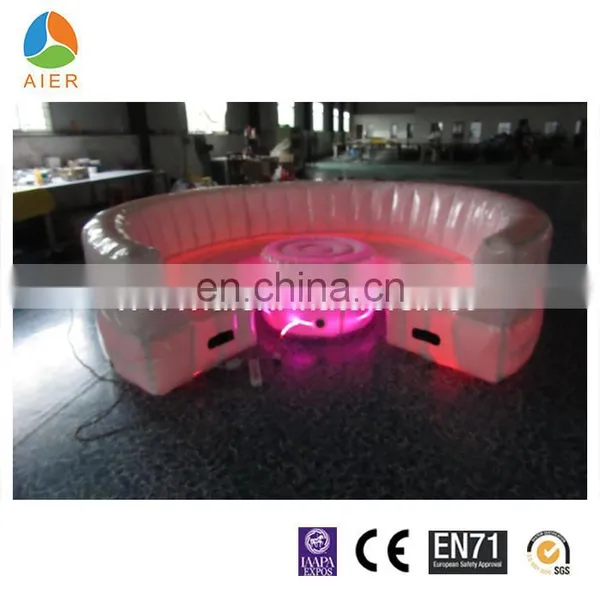 Fashon Inflatable Sofa Chair,LED Inflatbale Sofa With Table photo-2