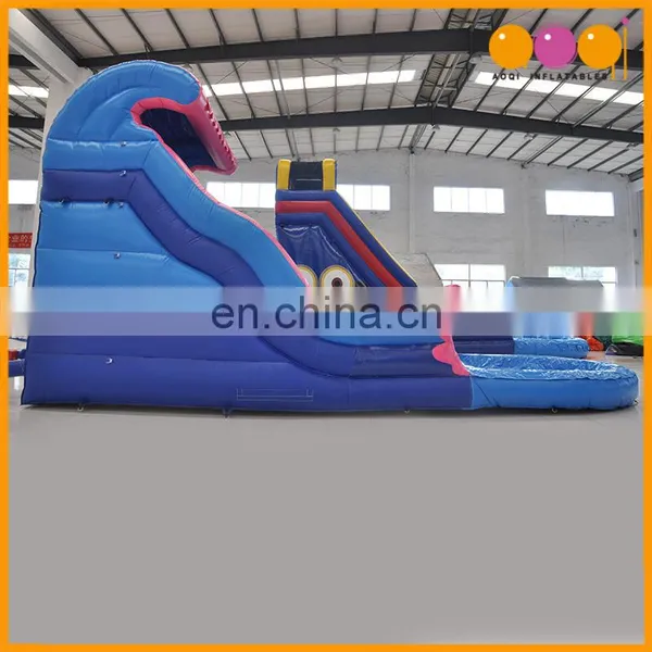 Cheap Price Outdoor Water Park Pink Water Slide With Pool photo-5