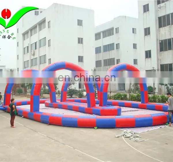Outdoor Kids Inflatable go Karts Game Race Track photo-2