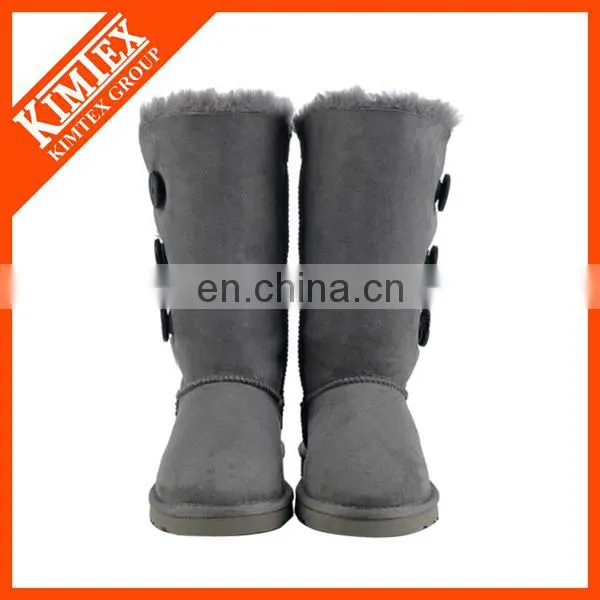 Fastener Side Sheep Skin Winter Boot