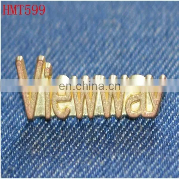 Custom Rectangle Denim Metal Logo for Jeans photo-2