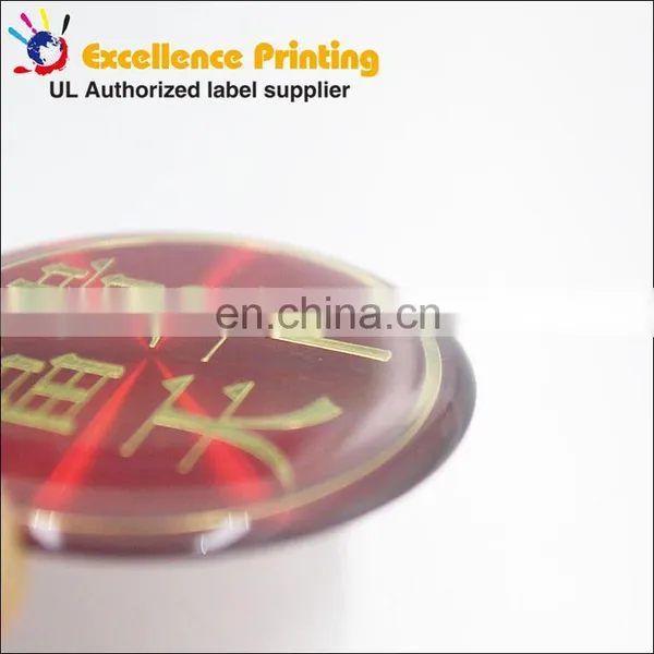 New Custom Self Adhesive 3d Make Epoxy Resin Sticker photo-5