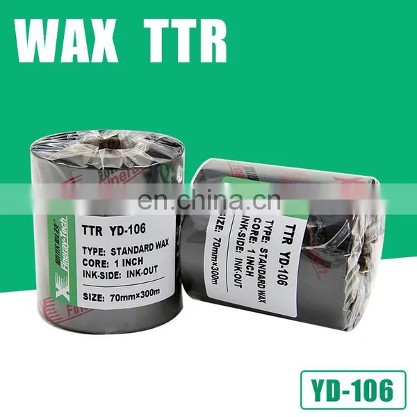 Wax Ribbon in Printer Ribbons 110mm*300m Black photo-3