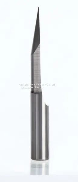 6mm Flat Bottom Engraving Bits 45-50mm Lengthened CNC Router Tools V Carbide Carving Cutters photo-5