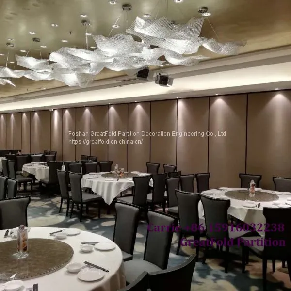 Modern Auditorium Hall Floor to Ceiling Soundproof Movable Partition Wall photo-2