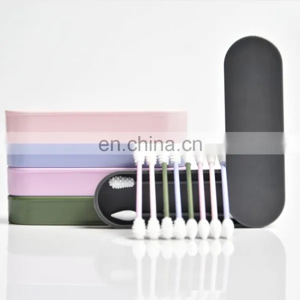 New Product Ideas 2019 Amazon Hot Sale Reusable Silicone Cotton Swabs Sticks Silicone Swab Ear Cleaning Bud Stick photo-3