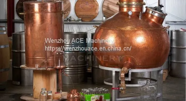 Ace Traditional Technique Cognac Pot Still Red Copper Brandy Charente Distiller photo-3