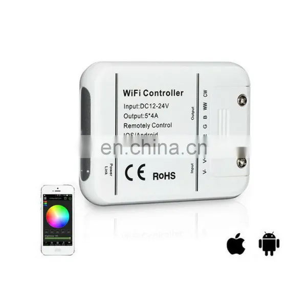 DC12-24V RGBW WW CW Led Strip 5 Channels Wifi Music LED Controller photo-5
