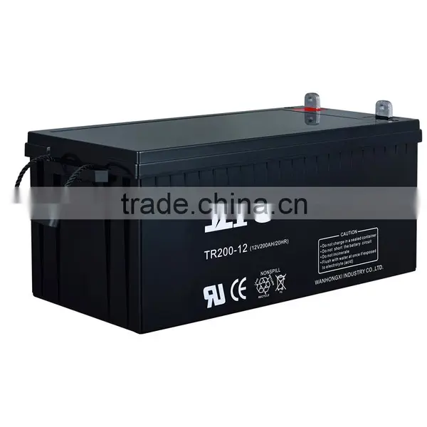 Manufacture High Capacity 12v Battery 200AH Agm Battery photo-3