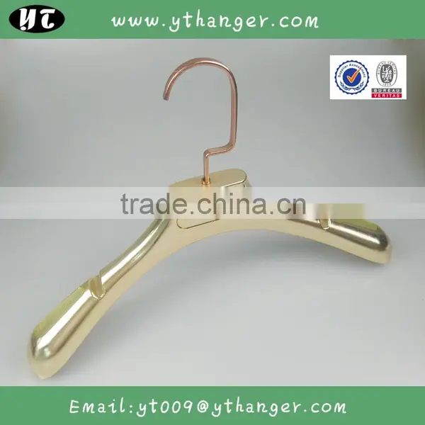 HA7049 Notched Rode Gold Plated Antislip Plastic Coat Hanger for Clothes Supplier's Choice photo-2