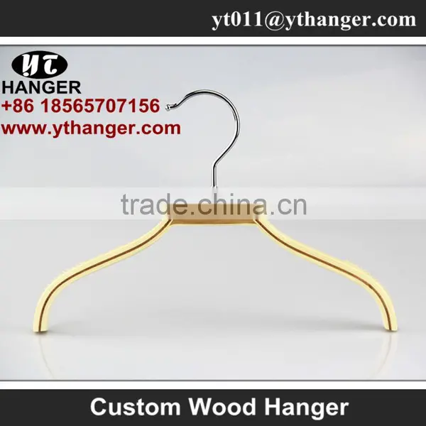 IMY-183 Natural Wooden Children Garment Hangers photo-2
