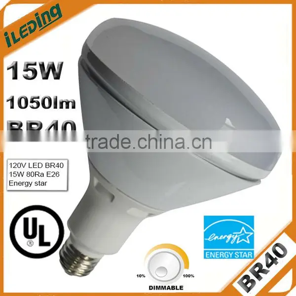 BR40 Dimmable LED Light Bulb 15Watts 1050lm UL Energy Star Approved