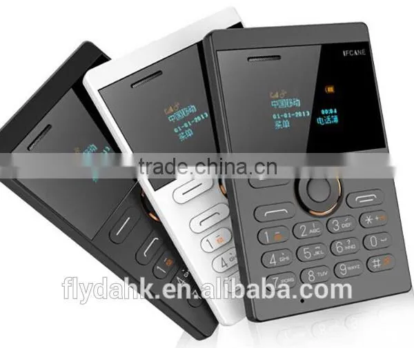 New Style Small Size IFcane E1 Mini Card Mobile Phone Ultra Thin Mini Credit Card Phone FM Radio Mini Phones With Multi-laguage photo-4