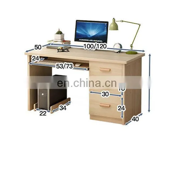 Student Study Office Desk Furniture Space Saving Wooden Desk Top Modern Cheap Home Executive Office Desk for Computer photo-3