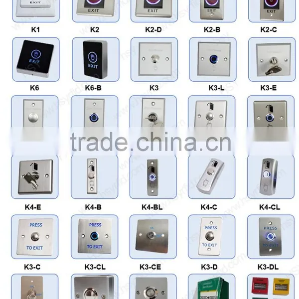 Door Access Control System Smart Home Security Door Release Exit Button Switch NO Touch Button photo-2