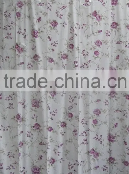 Pvc Printed Curtains for Home Decor Rose Curtain Design photo-2