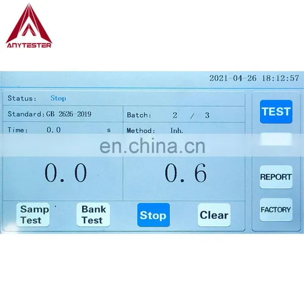 High Quality Factory Price Face Mask Breathing Resistance Tester EN143 EN149 photo-4
