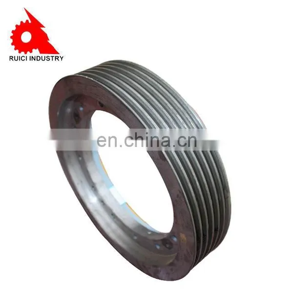 Vermicular Graphite Iron Castings Parts Elevator Parts Iron Pulley Wheel for Building photo-4