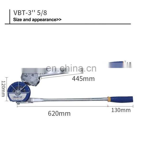 VBT-1/2/3/4/5 VALUE tragbarer Rohrbiegler, Kupferrohrbiegger, manuelles Rohrbiegerset, Rohrbiegemaschine photo-4
