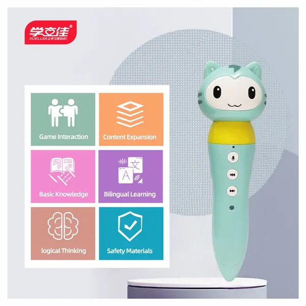 Cat Talking Pen Preschool early education reading pen OEM custom manufacturer Preschool reading machine