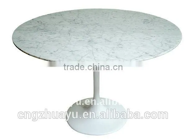 Tulip Dining Table Black Marble Top