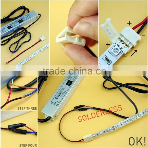 2PIN LED STRIP CONNECTORS FOR 5050 SINGLE COLOR LED STRIP photo-3