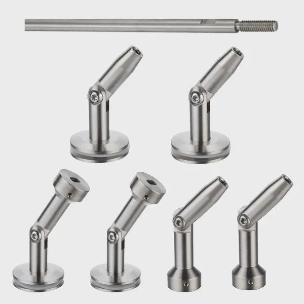 Glass Spigots for Staircase Balustrade and Glass Decking System SS316 Square Shape Base Plate Bolt Down Free Samples photo-5