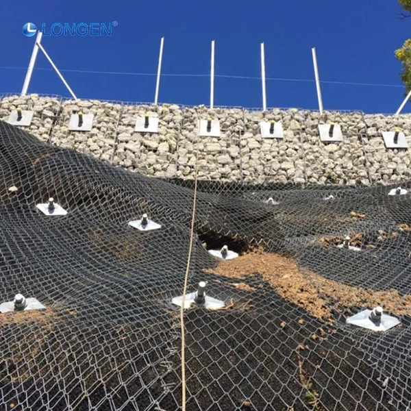 G80 4.6 Rockfall Netting High Stretch Anti Slip Landslide Prevention Mesh Slope Protection Mesh Secure Construction Site Slope photo-5