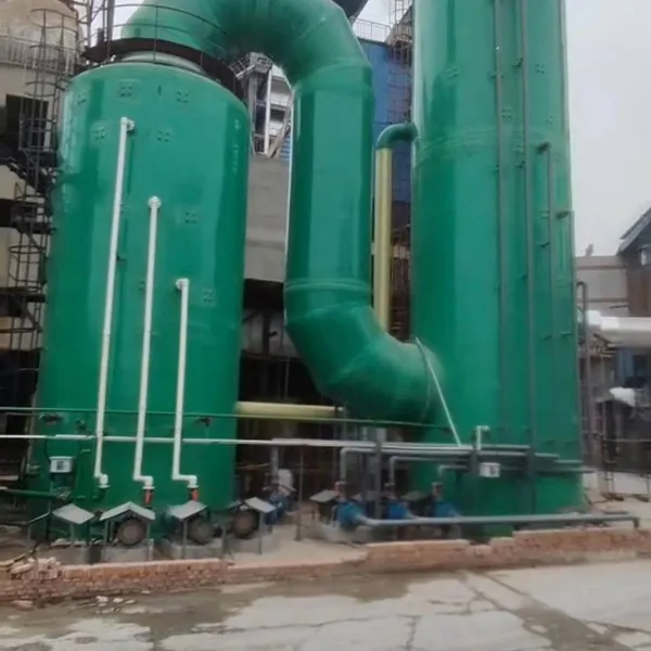 Fiberglass Reinforced Plastic Acid Mist Tower and Purification Tower, Two-stage Spraying Flue Gas Treatment Desulfurization Tower, pp and Stainless Steel Spraying Tower, Yutai