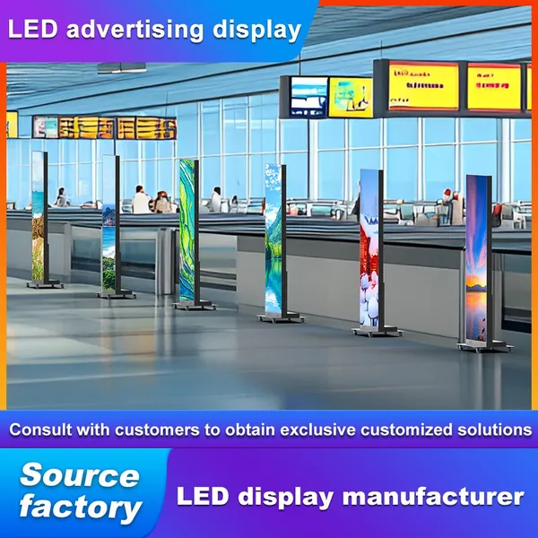 Source Factory P2.5 Folding LED Poster Screen; P1.86 Indoor High-definition Store Display; P1.53 Floor- Poster Screen