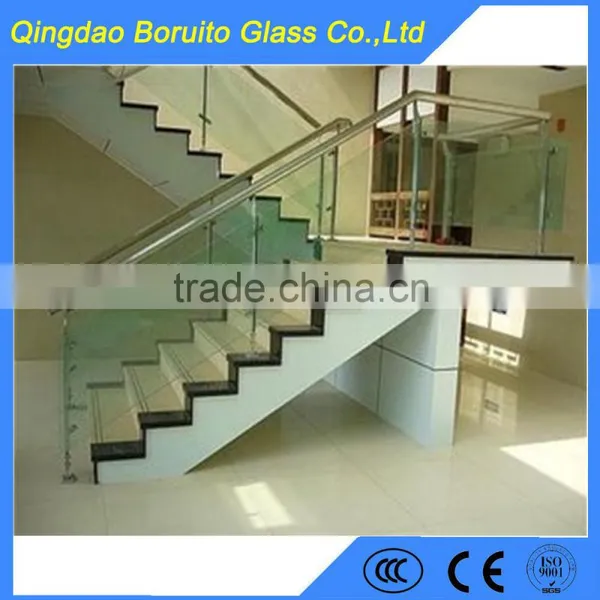 8mm 10mm Soild Flat Tempered Glass Sheet for Staircase photo-2